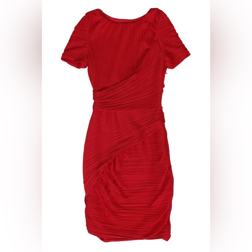 Halston Heritage Ruched Body Con Dress NWOT